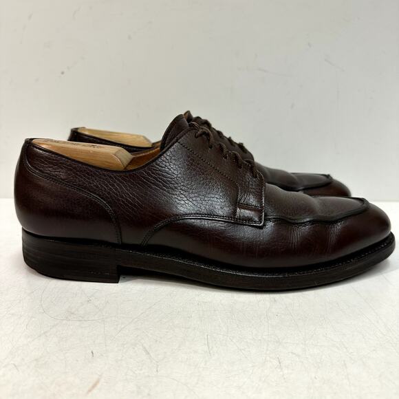 NEW HEELS Crockett & Jones x Brooks Brothers Split Toe Scotch Grain England 10 D main image 10